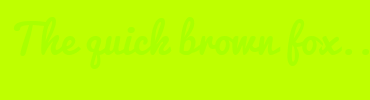 Image with Font Color AAFF00 and Background Color BFFF00
